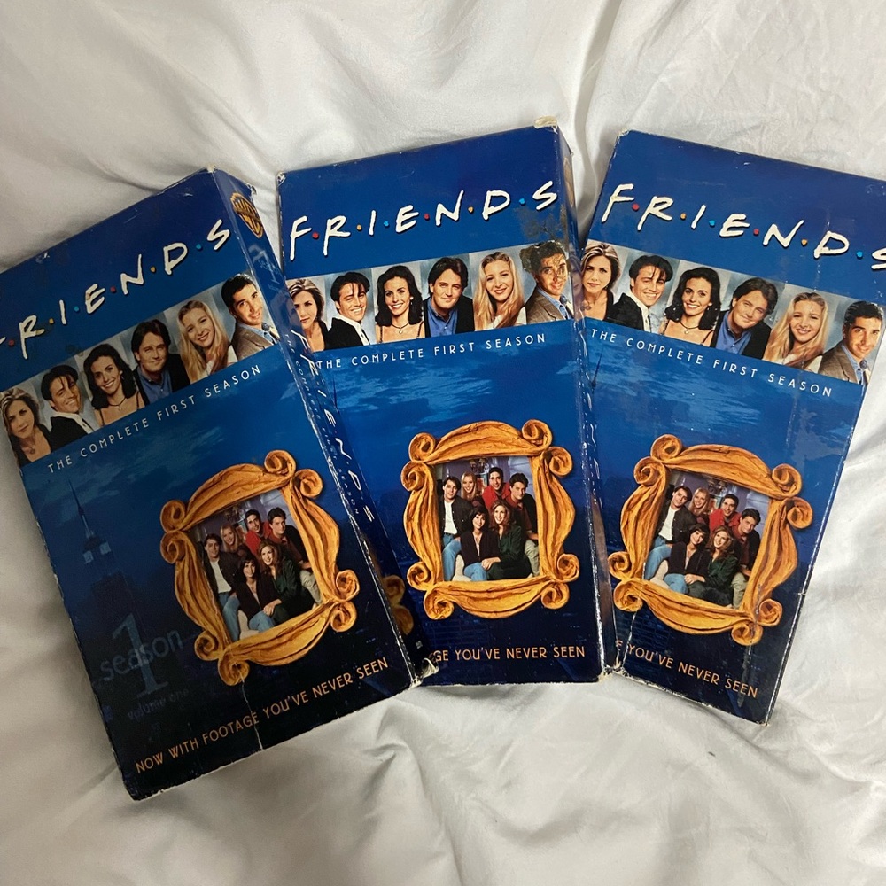 FRIENDS: Season One (vol 1, 2 and 4) VHS Box Set